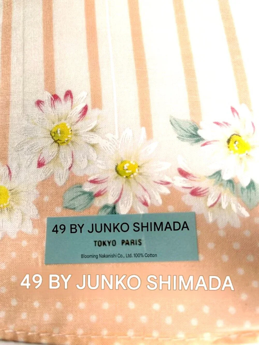 NWT 49 AV Junko Shimada Cotton Daisy Scarf